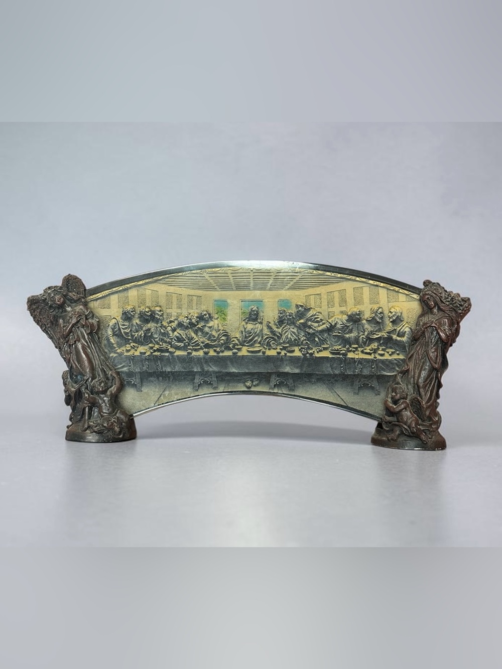 VTG The Last Supper Resin/Cold Blast Bronze Art Plaque